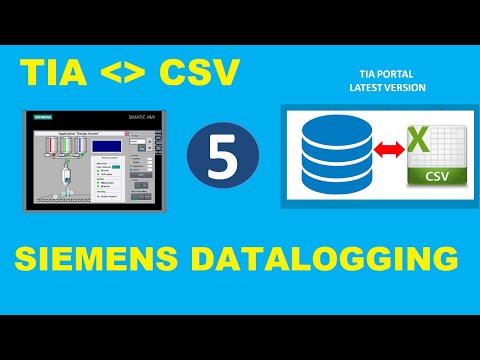 SIEMENS TIA PORTAL Datalogging - How to read and write data in CSV?