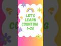 Counting 1-20 | Pre School Learning | Kids educational videos #kids #numbersong #learning #counting