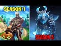 SEASON 1 vs SEASON 5 (Old Fortnite Nostalgia & Gameplay)