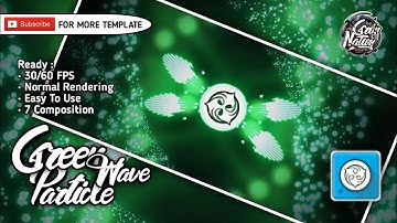 Templates For Avee Player 1.2.83 | [GRIM] Green Particle Wave (Link In Desc)