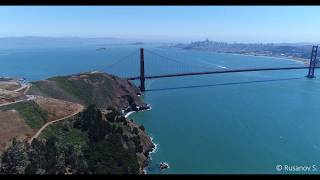 Golden Gate Bridge Drone