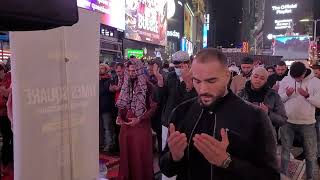 Muslim Prayer and Dua at Times Square, NYC