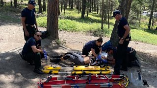 CT Scan shows 11 Broken Bones and Pneumothorax