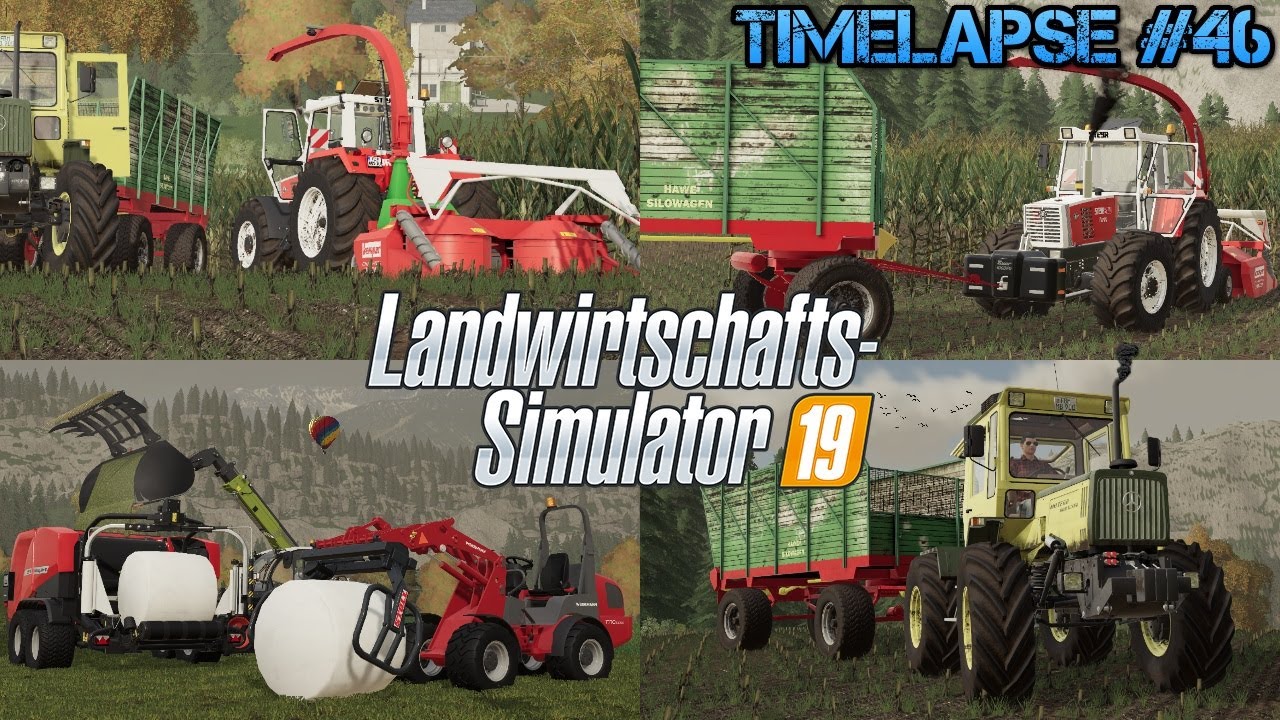 MAISBALLEN PRESSEN mit Steyr 8180, MB Trac und HAWE! 💪🌽🚜💨 | [LS19]- Timelapse #46 Walchen