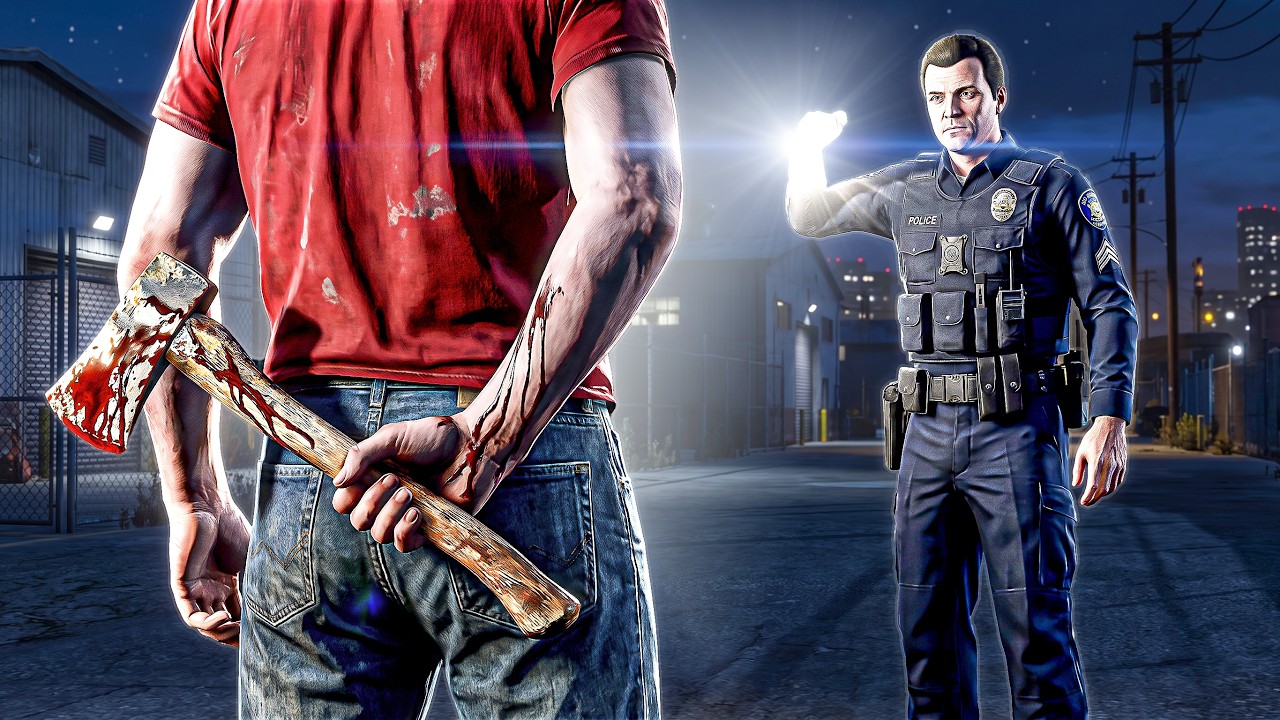 EU ME TORNEI UM SERIAL KILLER NO GTA 5 REALISTA!!!