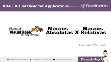 Curso Básico de VBA - Aula 2 (Macros Absoluta X Relativa)