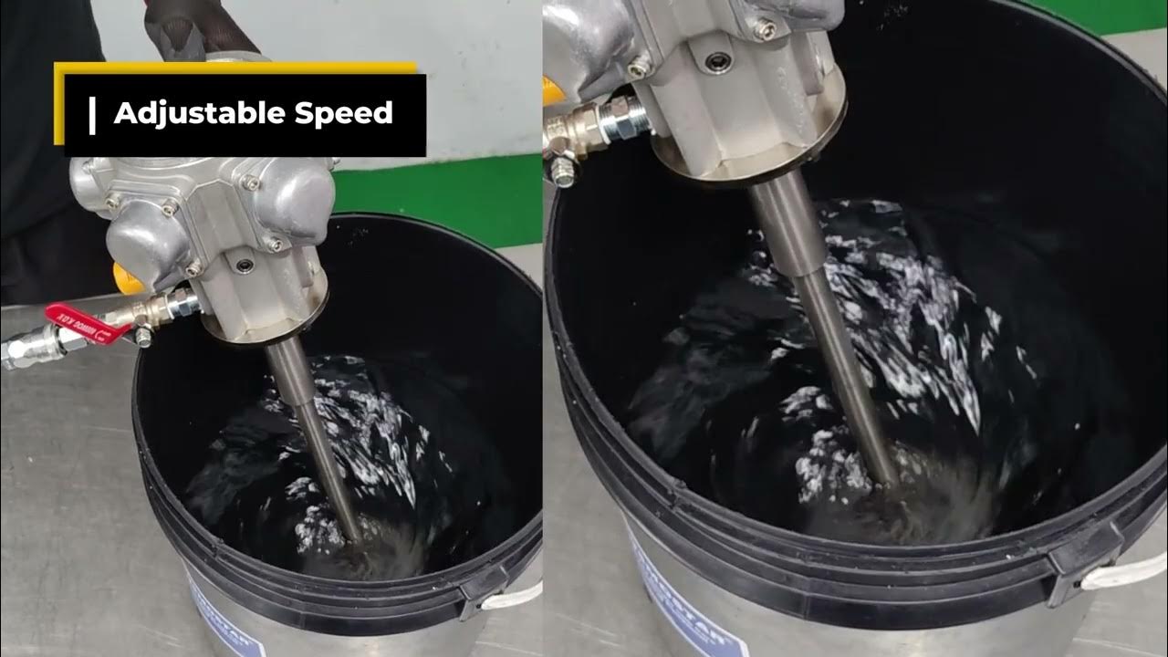 Introduction to Pneumatic Agitator M0707 5 Gallon Clamp Mount Pail