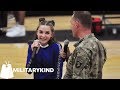 Soldier and daughter stun audience with national anthem  militarykind