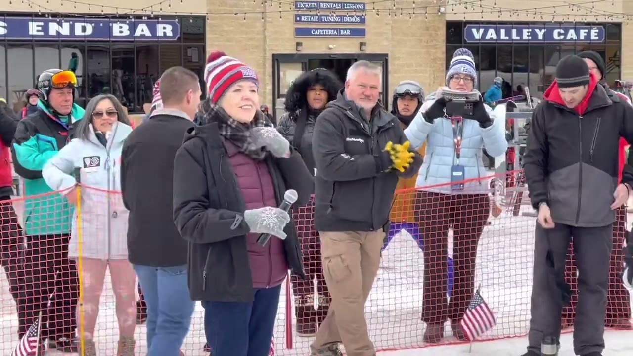 Blue Mountain Ribbon Cutting Ceremony for Main Street Express, 6 Person, High Speed Chair Lift