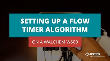 Flow Timer Algorithm on a Walchem W600
