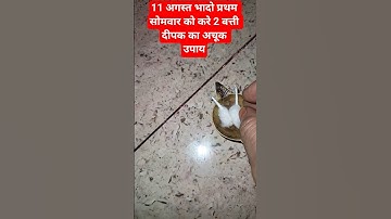 11 अगस्त भादो प्रथम सोमवार को करे 2 बत्ती दीपक का अचूक उपाय#pradeepmishra #shiv#upay#yt