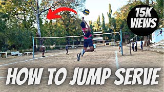 Jump  serve a  Volleyball | VOLLEYBALL SERVE || #abvolleyball #volleyball #spike #serve #fingerpass