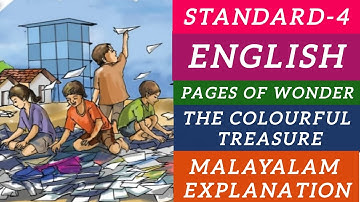 CLASS 4 ENGLISH PAGES OF WONDER UNIT 3 | THE COLOURFUL TREASURE CLASS 4 ENGLISH