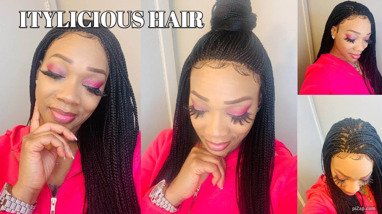 Full Lace Natural Micro braided Wig 