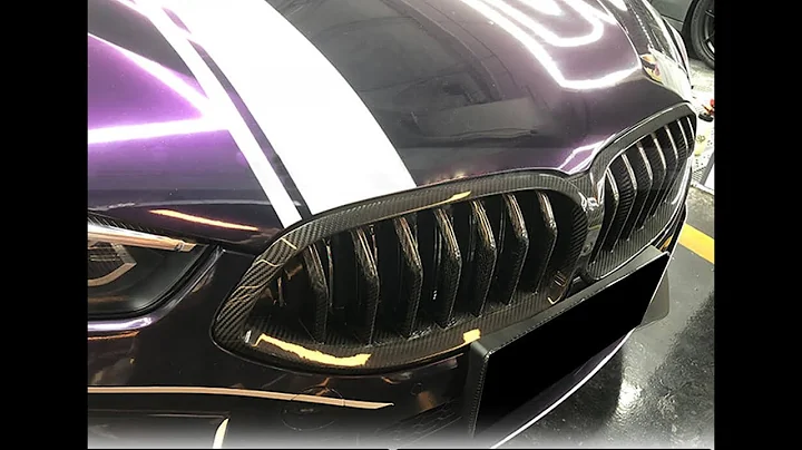 BMW 8 Series G14 G15 G16 840i M850i Dry Carbon Fiber Front Bumper Kidney Grille ML-1597