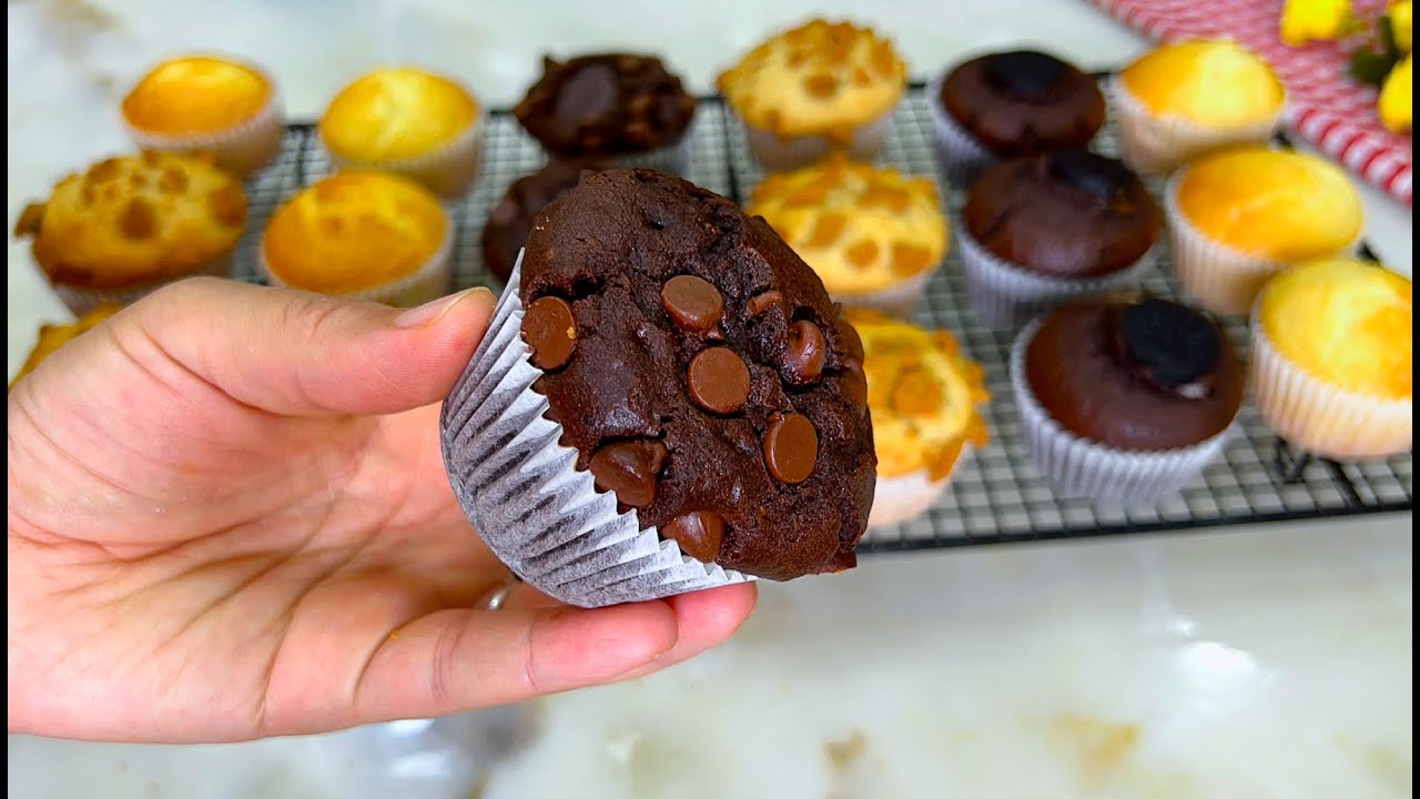 ضروري منهم للدخول المدرسي❗️كاب كيك بكمية وفيرة نكهات مختلفة من خليط واحد خفاف واسفنجيين🧁