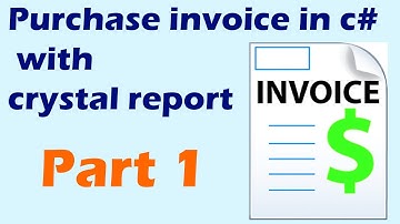 Purchase invoice in c#  with crystal report | Part 1 | By SYED I.T SOLUTIONS © | Urdu
