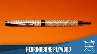 Herringbone Plywood (and then turning it)