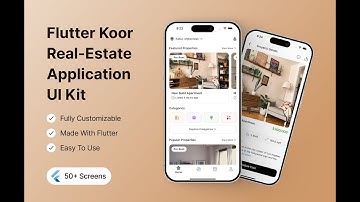 Flutter Real Estate Application UI Kit Preview - Koor