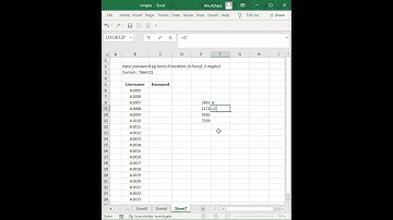 Latihan excel: buat password random 6 karakter #exceltips  #exceltutorial #exceltest