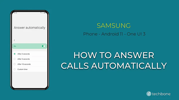 How to Answer Calls automatically - Samsung Phone [Android 11 - One UI 3]