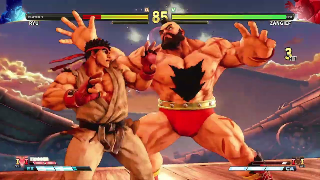 STREET FIGHTER V Ryu vs Zangief