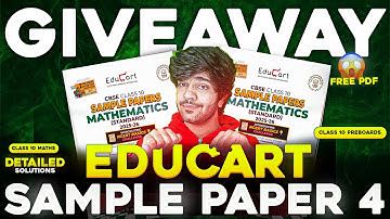 Educart Sample Paper 4 Solutions | Class 10 Maths | Class 10 Live | Boards 2025-2026 | Gourav Bhaiya