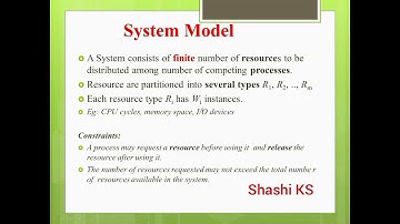 DEADLOCKS | Introduction | Deadlock Characterization | System Model of Deadlocks