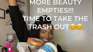 BEAUTY EMPTIES!!!! YAY TIME TO TAKE THE TRASH OUT.🤗🤗🤗#2024 #bodycare #makeup #chatty #spring