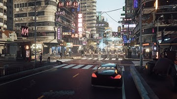 Day version cinematic inspired by Cyberpunk 2077 created with Unreal Engine 4.25
