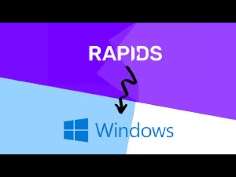 RAPIDS on Microsoft Windows 10 using WSL 2