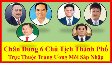 Chân Dung 6 Chủ Tịch Thành Phố Trực Thuộc Trung Ương Mới Sáp Nhập