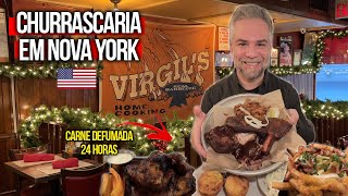 🍖 Churrascaria TÍPICA DOS EUA na Times Square | Virgil's Real Barbecue