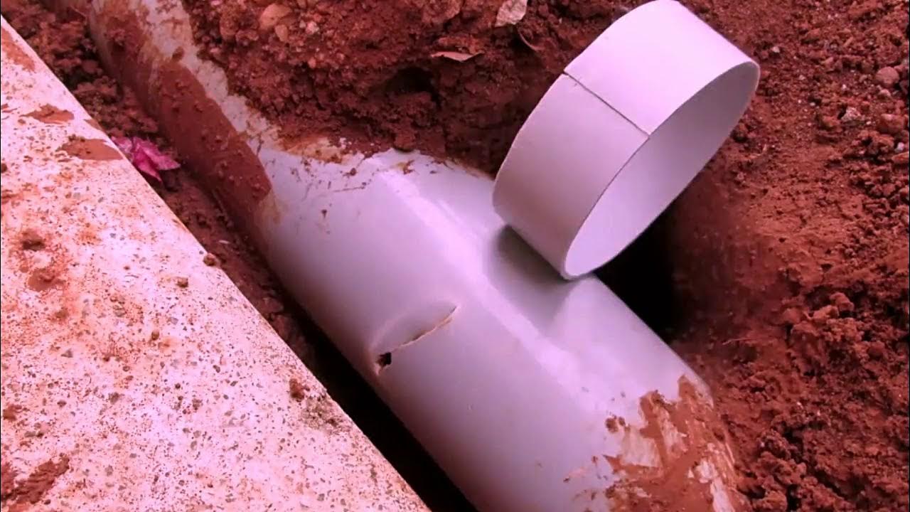 fix PVC pipe crack YouTube