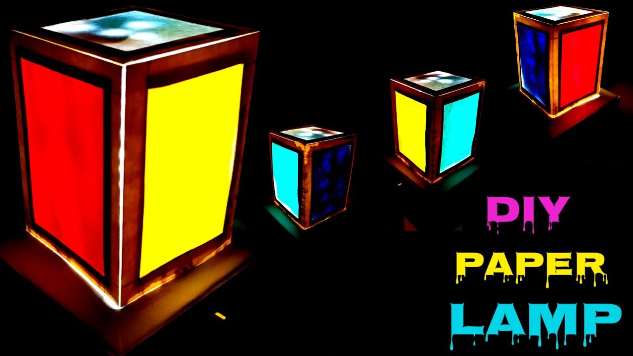 How To Make Paper Lamp At Home Homemade Paper Lamp Amazing Room
