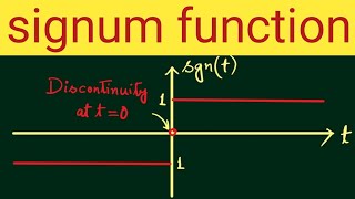 Signum function and its properties | signum function | graph of signum function | graph of signum x