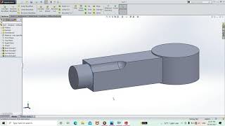 One eye end | Knuckle Joint Series| Part 1 #solidworks, #shorts, #video