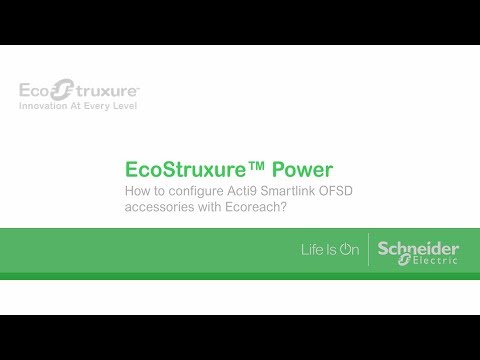How to configure Acti9 Smartlink OF/SD accessories with Ecoreach