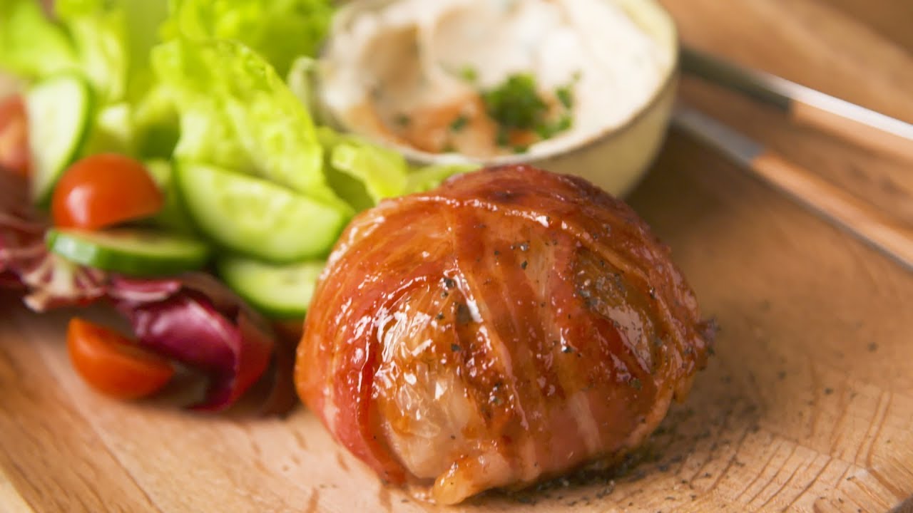 Cheesy Bacon Meatball Bombs YouTube