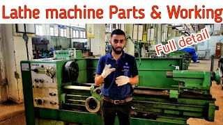 Lathe Machine Parts And Working ITI Polytechnic B.Tech Fitter Turner Machinist