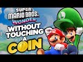 Can i beat super mario wonder without touching a coin