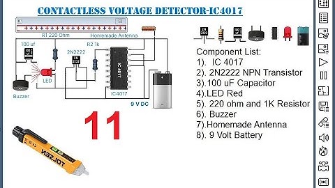 Contactless Voltage Detector IC4017
