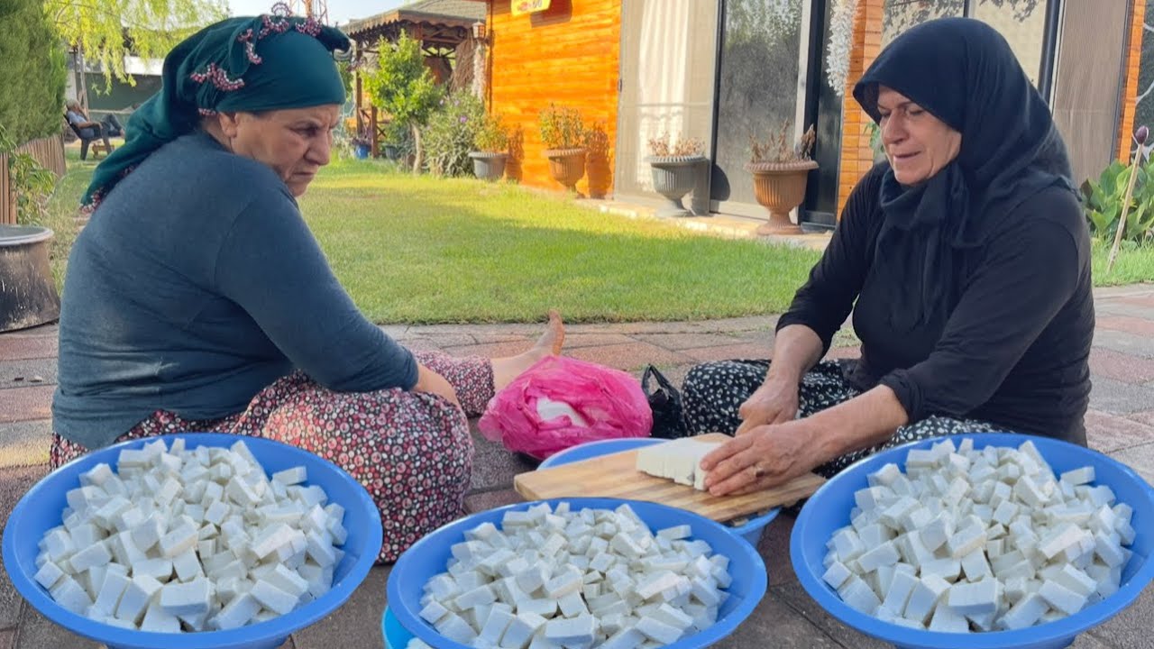 KÖY YAŞAMI TAZE PEYNİR YAPIMI 😍 PRATİK SABAH KAHVALTISI VLOG