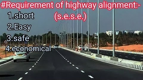 requirements of highway alignment//