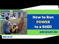 DIY Shed Conversion - How to Run Power