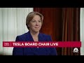 Tesla board chair robyn denholm on elon musk pay package its really about fairness to our ceo