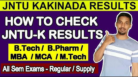 How To Check JNTUK Results | Jntu Kakinada Results | JNTUK Updates | B.Tech, B.Pharm,MBA,1-1 Results