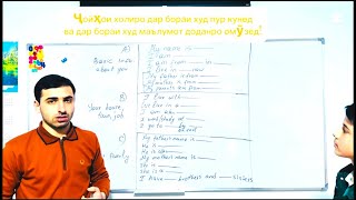 картинка: Дар бораи худ бо англисӣ гап задан.Дарси пурра ҳаст.