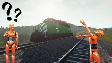 How to put Train on Tracks | BeamNG Drive Tutorial #2