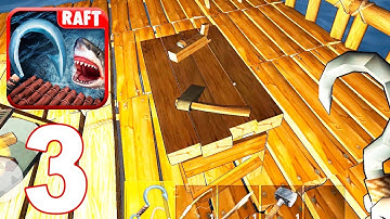 Ocean Nomad - Raft Survival - Walkthrough Gameplay Part 3 - Survival (Android Ios)